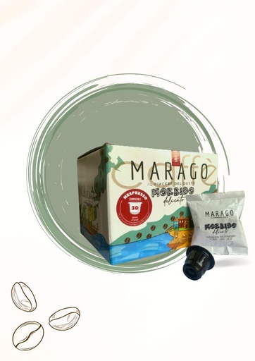 [OCMRM007] Italian Coffee Caps. MARAGO Morbido 30caps